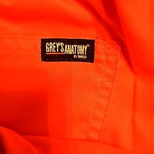 4xl plus size neon coral scrub pants *very bright* uv reactive